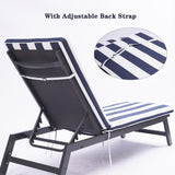 2PCS Set Outdoor Lounge Chair Cushion Replacement Patio outdoor furniture Seat Cushion Chaise Lounge Cushion