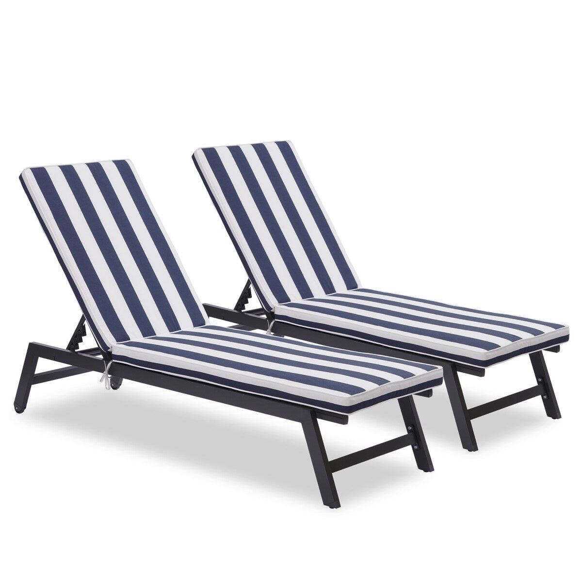 2PCS Set Outdoor Lounge Chair Cushion Replacement Patio outdoor furniture Seat Cushion Chaise Lounge Cushion