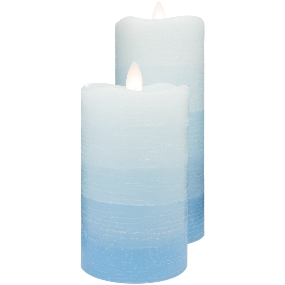 2PK LED Pillar Candles 3x5 & 3x7