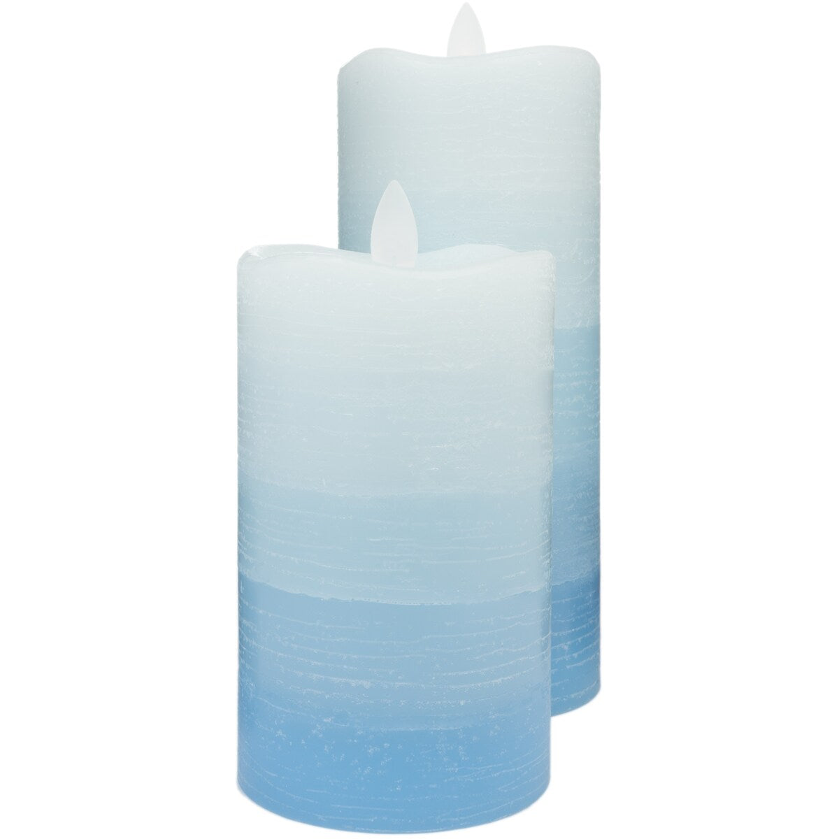 2PK LED Pillar Candles 3x5 & 3x7