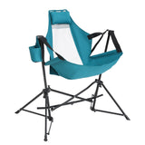 2Pc Outdoor Patio Camping Chairs With Adjustable Back,Cup Holder,Carry Bag