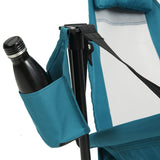 2Pc Outdoor Patio Camping Chairs With Adjustable Back,Cup Holder,Carry Bag