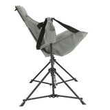 2Pc Outdoor Patio Camping Chairs With Adjustable Back,Cup Holder,Carry Bag
