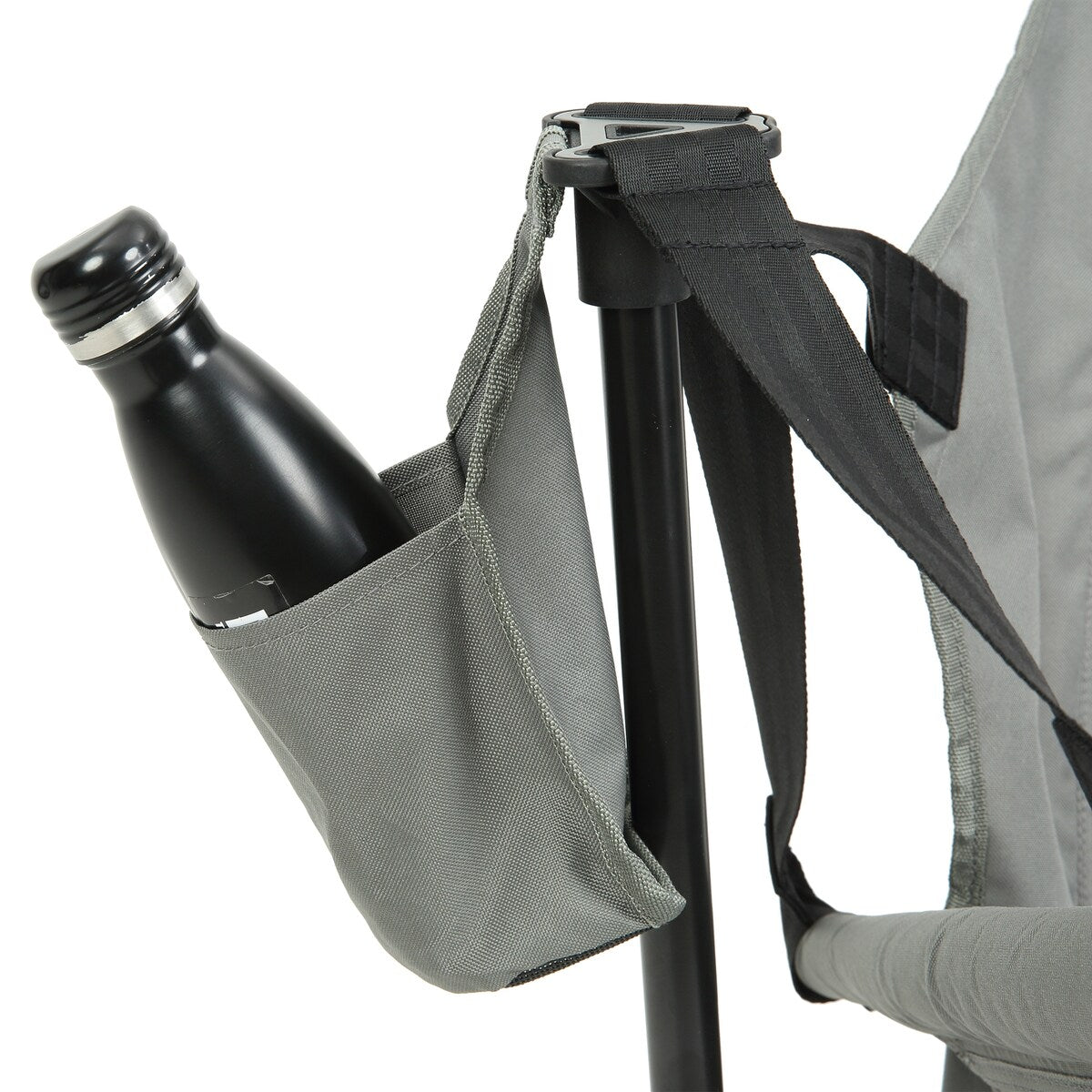 2Pc Outdoor Patio Camping Chairs With Adjustable Back,Cup Holder,Carry Bag