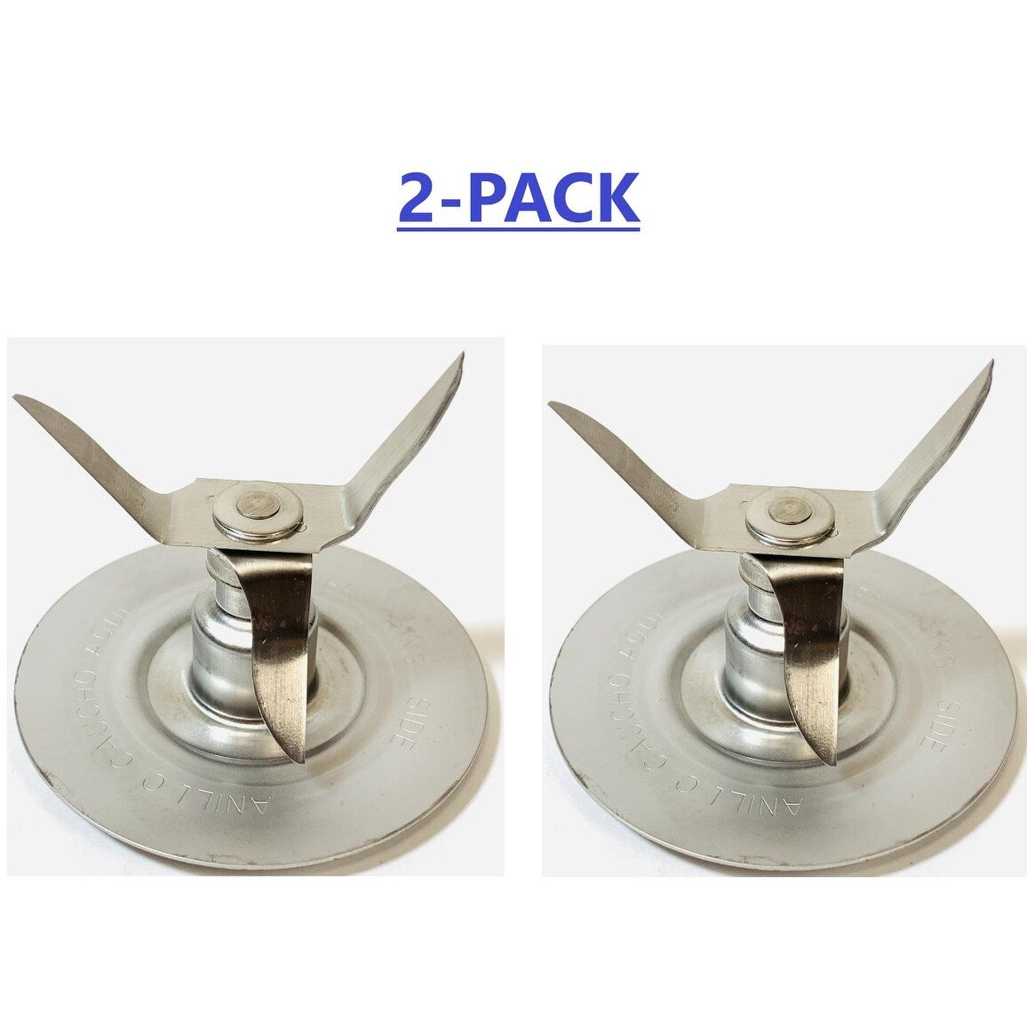 2Pcs Stainless Steel Replacement Blade for Oster Blenders
