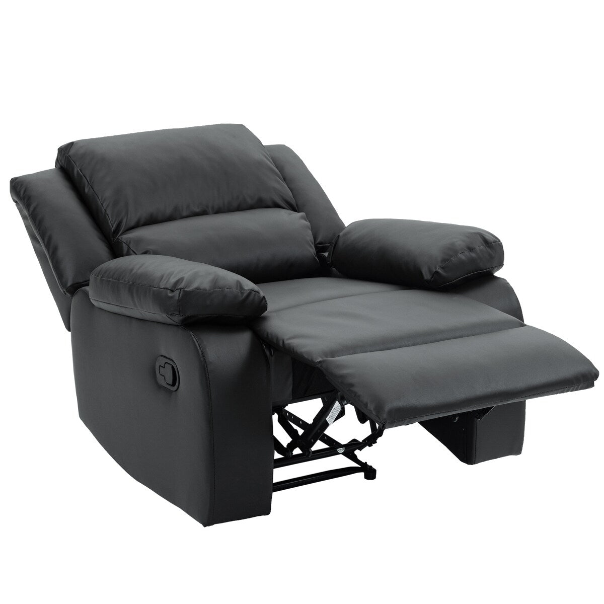 2 Set Imitation Leather Recliner Chairs Lounge Sofa