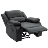 2 Set Imitation Leather Recliner Chairs Lounge Sofa