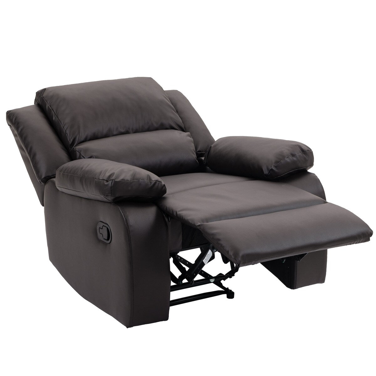 2 Set Imitation Leather Recliner Chairs Lounge Sofa