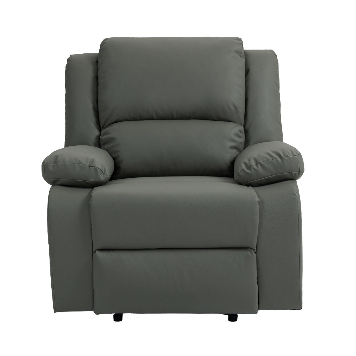 2 Set Imitation Leather Recliner Chairs Lounge Sofa