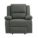 2 Set Imitation Leather Recliner Chairs Lounge Sofa