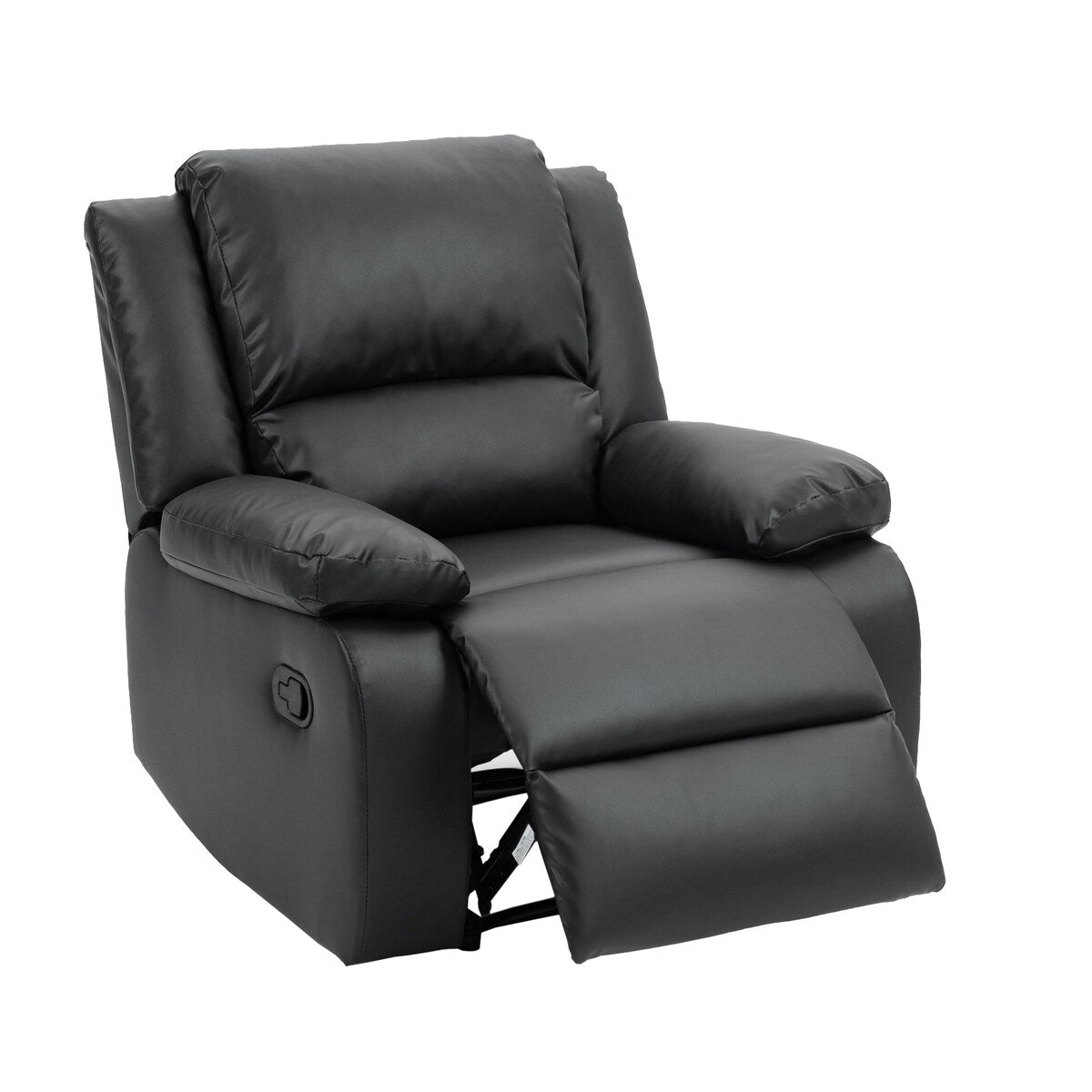 2 Set Imitation Leather Recliner Chairs Lounge Sofa