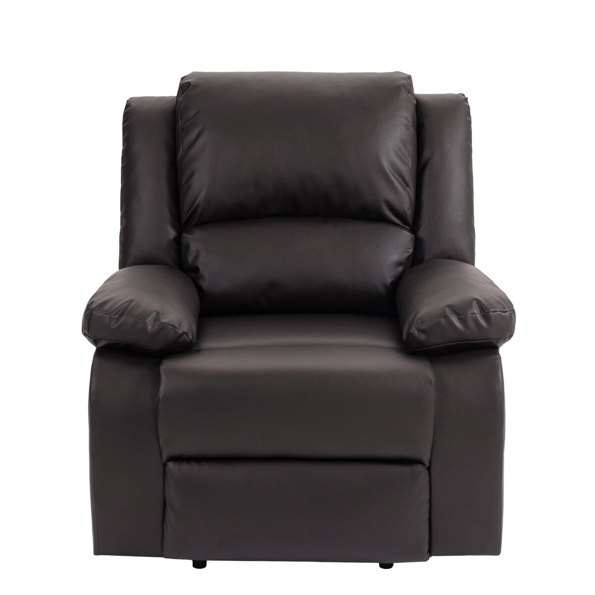 2 Set Imitation Leather Recliner Chairs Lounge Sofa
