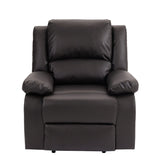 2 Set Imitation Leather Recliner Chairs Lounge Sofa