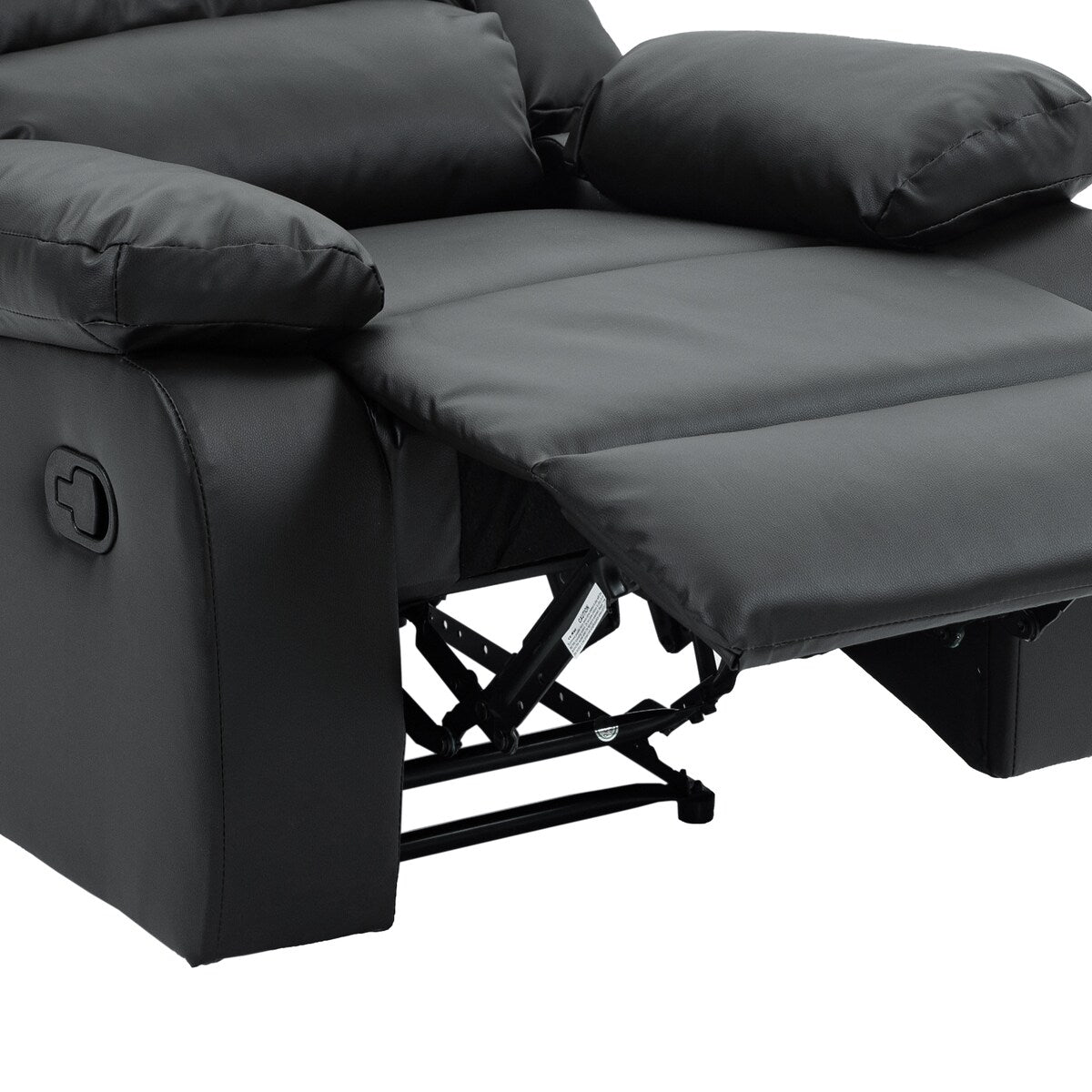 2 Set Imitation Leather Recliner Chairs Lounge Sofa