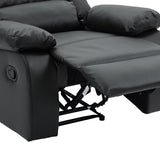 2 Set Imitation Leather Recliner Chairs Lounge Sofa