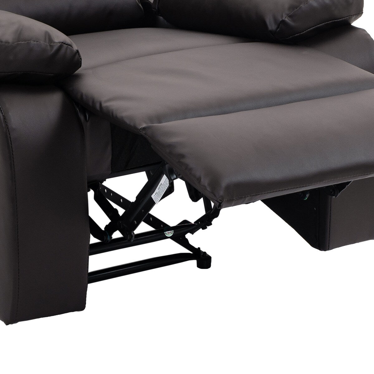 2 Set Imitation Leather Recliner Chairs Lounge Sofa