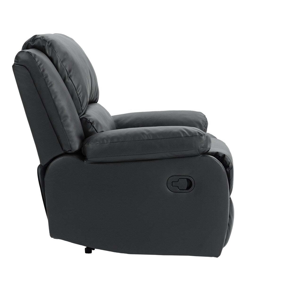 2 Set Imitation Leather Recliner Chairs Lounge Sofa