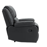 2 Set Imitation Leather Recliner Chairs Lounge Sofa