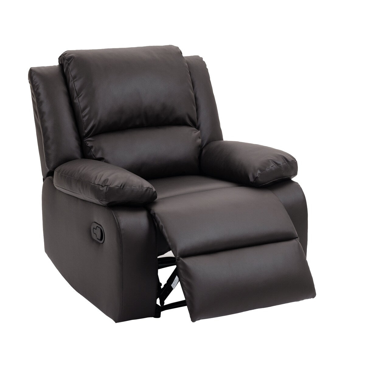 2 Set Imitation Leather Recliner Chairs Lounge Sofa
