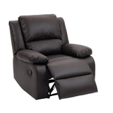 2 Set Imitation Leather Recliner Chairs Lounge Sofa