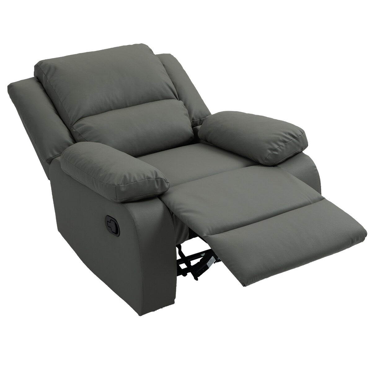 2 Set Imitation Leather Recliner Chairs Lounge Sofa
