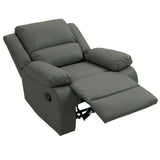 2 Set Imitation Leather Recliner Chairs Lounge Sofa