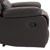 2 Set Imitation Leather Recliner Chairs Lounge Sofa