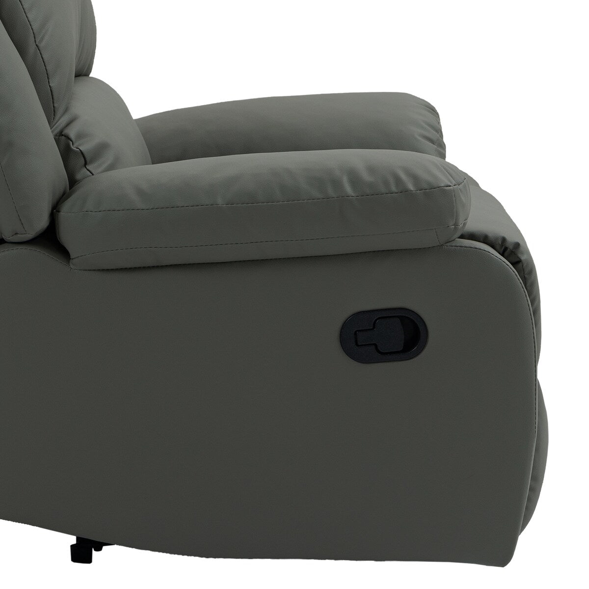 2 Set Imitation Leather Recliner Chairs Lounge Sofa