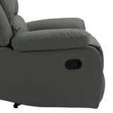 2 Set Imitation Leather Recliner Chairs Lounge Sofa