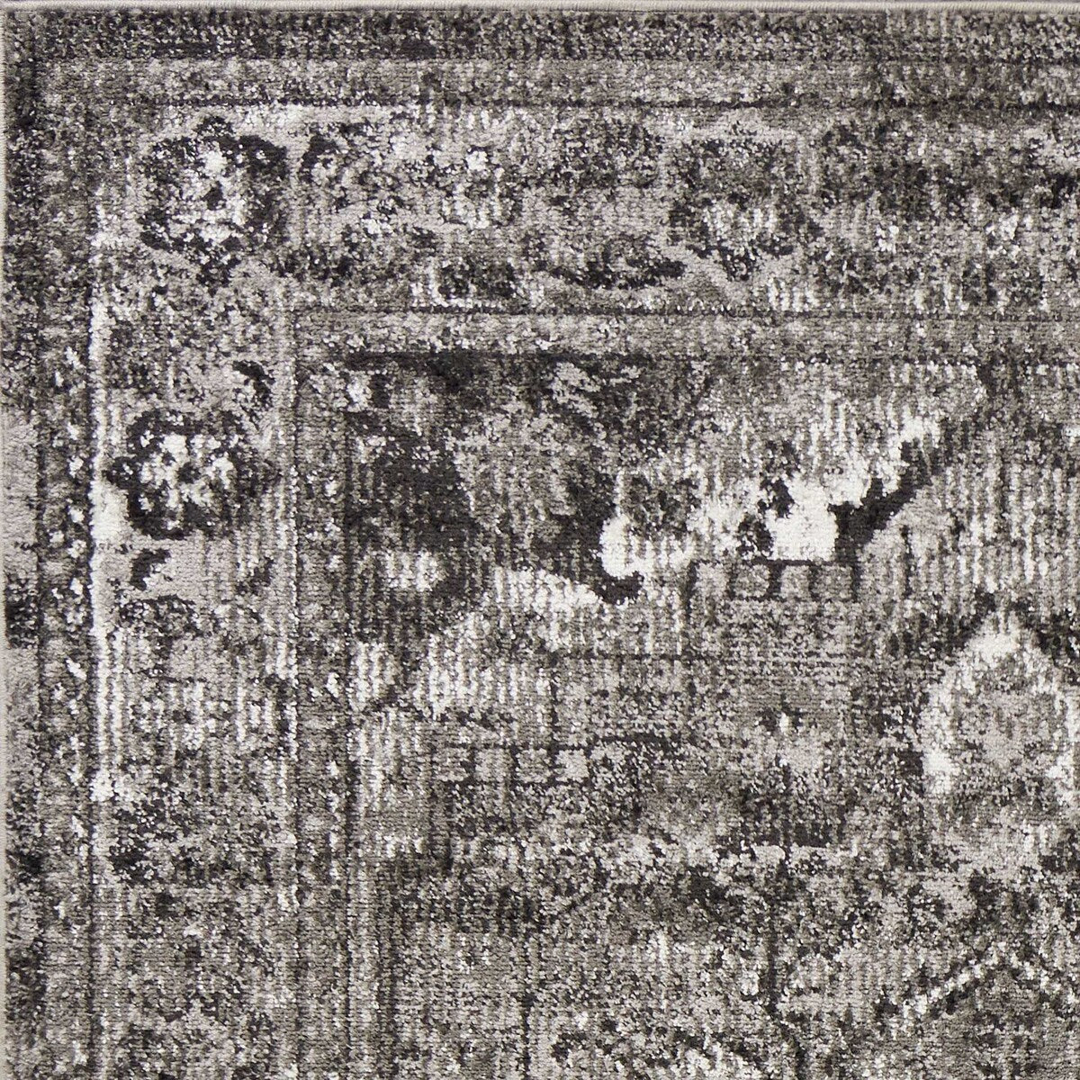 2' x 7' Grey Polypropylene Area Rug - 2' x 6' Runner