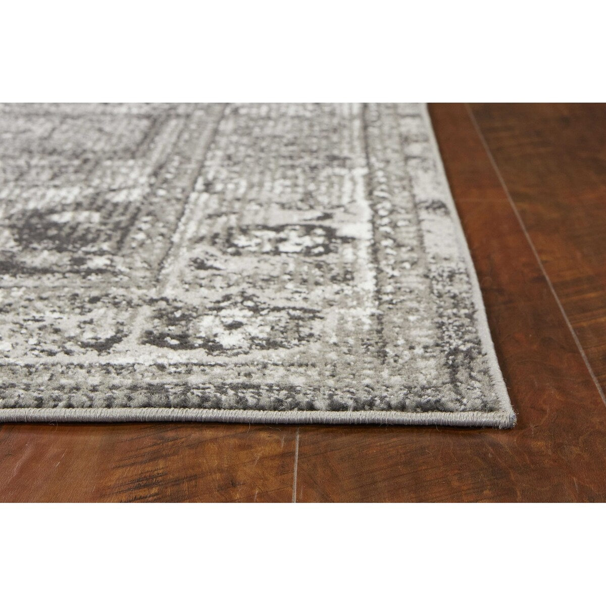 2' x 7' Grey Polypropylene Area Rug - 2' x 6' Runner