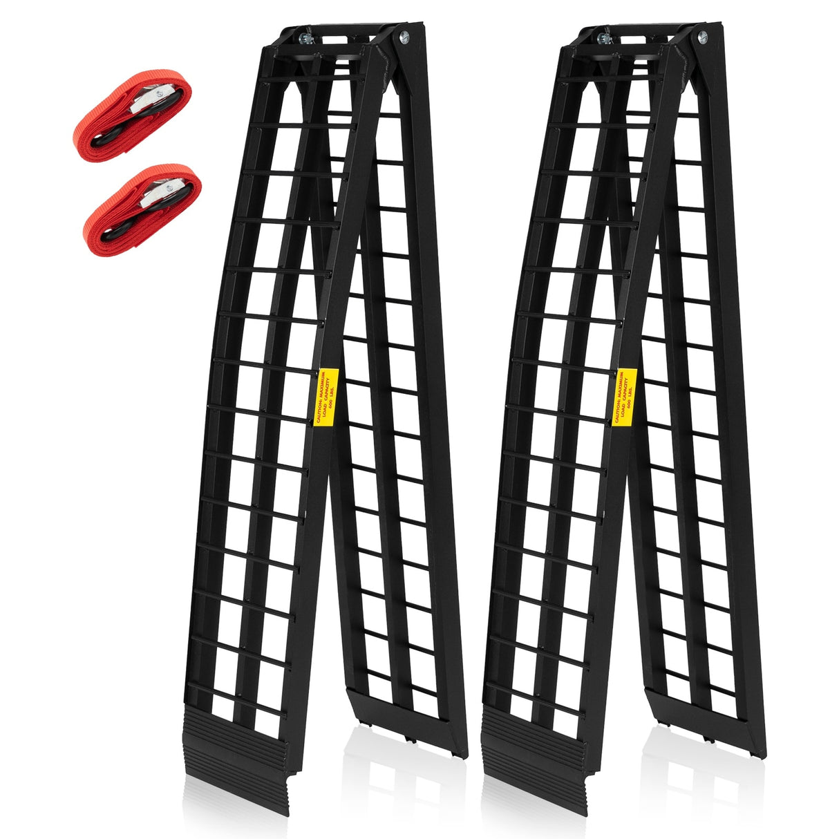 2pcs 9ft Aluminum Folding ATV Loading Ramp Black Pair Truck Trailer 1200 lbs - 2PCS 9FT RAMP