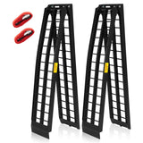 2pcs 9ft Aluminum Folding ATV Loading Ramp Black Pair Truck Trailer 1200 lbs - 2PCS 9FT RAMP