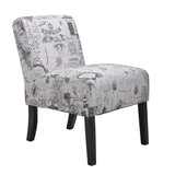 2pcs Accent Chair Armless Chair Dining Chair Fabric Living Room Chairs