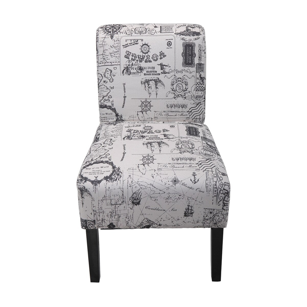 2pcs Accent Chair Armless Chair Dining Chair Fabric Living Room Chairs