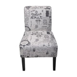2pcs Accent Chair Armless Chair Dining Chair Fabric Living Room Chairs