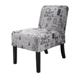 2pcs Accent Chair Armless Chair Dining Chair Fabric Living Room Chairs