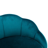 2pcs Velvet Upholstery Bar Stools with Back and Footrest