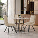 2x Modern Luxury Microfiber Leather Upholstered Dining Chairs Rotatable Seat