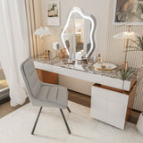 2x Modern Luxury Microfiber Leather Upholstered Dining Chairs Rotatable Seat