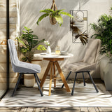 2x Modern Luxury Microfiber Leather Upholstered Dining Chairs Rotatable Seat