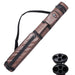 GSE™ 2x2 Oval Hard Billiard Pool Cue Stick Carrying Case, Billiard Cue Case Holds 2 Butts/2 Shafts (5 Colors)