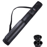GSE™ 2x2 Oval Hard Billiard Pool Cue Stick Carrying Case, Billiard Cue Case Holds 2 Butts/2 Shafts (5 Colors)