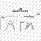 Set of 2 Clear Modern Designer Acrylic Plastic Chair With Arms Armchairs Dining Silver Solid Chrome Office