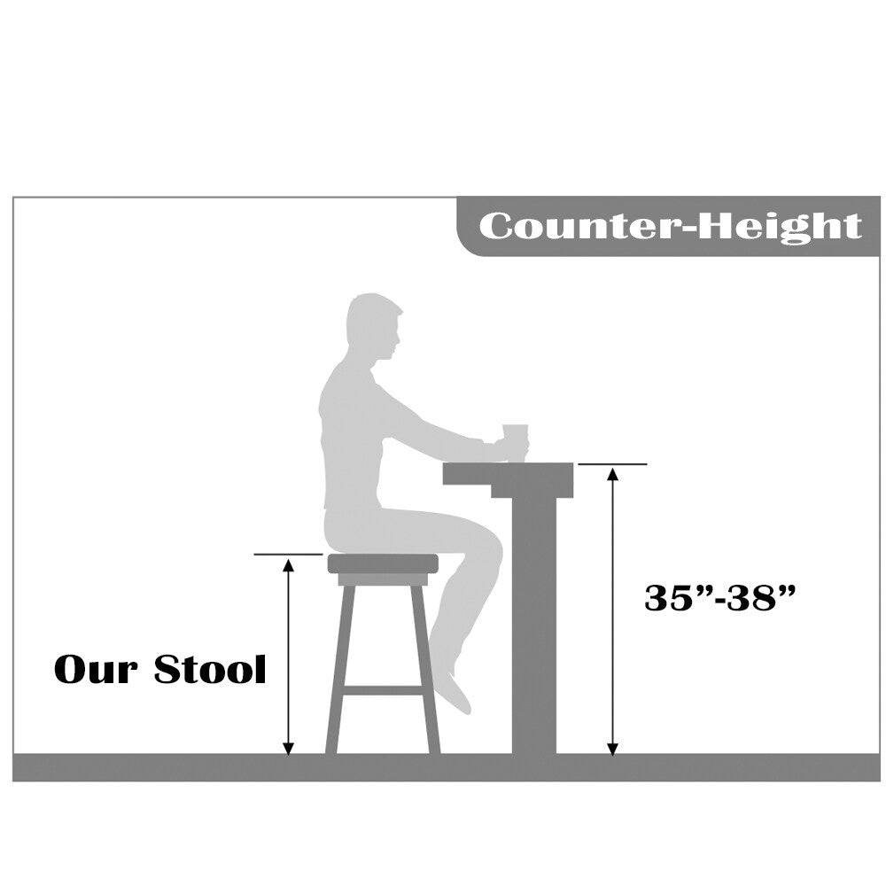 Set of 2 25" Designer Eiffel Chairs Counter Stools With Backs Side Molded Shell Kitchen Office Dining Dowel Bar Patio