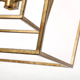 17 Iinches Wide Double Cage Lantern Pendant Lamp 3-Light Stairway Entry Chandelier Ceiling Light
