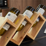 3 Bottles Solid wood Home Living room Wine Rack