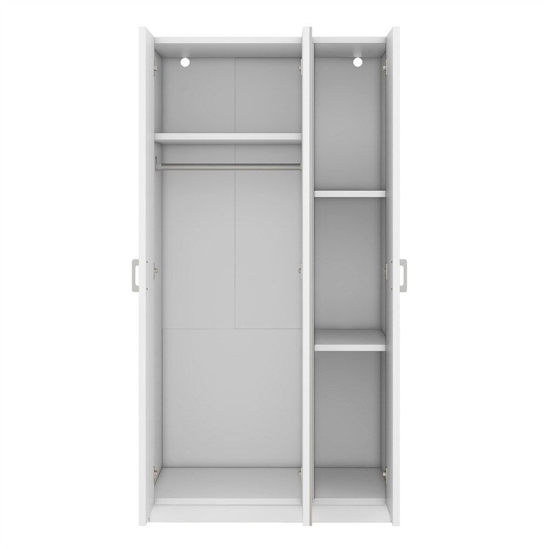 Metal wardrobe with mirror sales