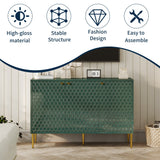 3 Door Glossy Storage Locker Accent Cabinet/Buffet