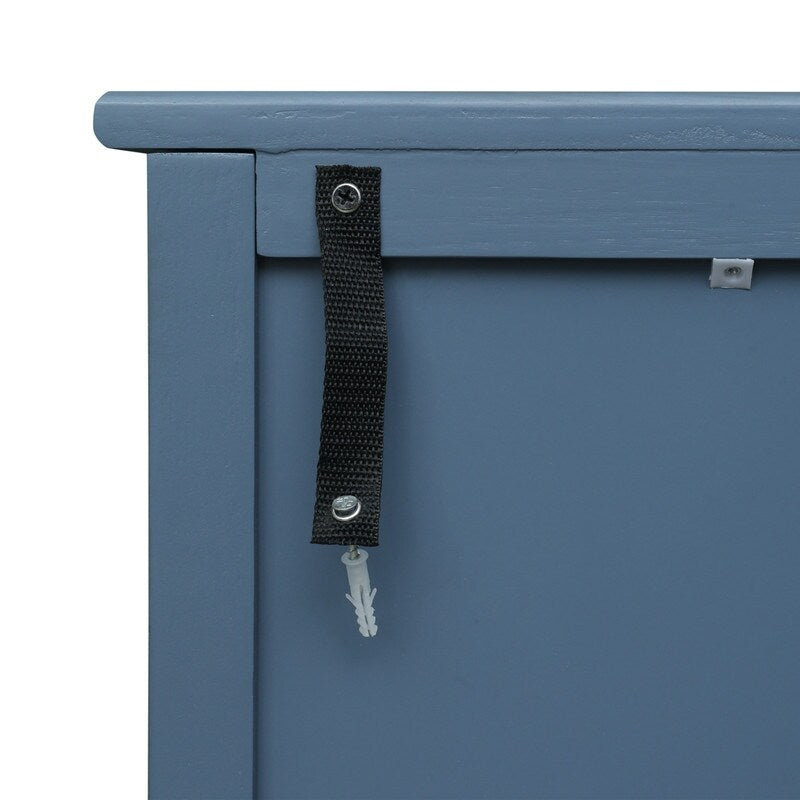 3 Drawer Cabinet, American Furniture,Suitable for bedroom, living room, study ，Blue